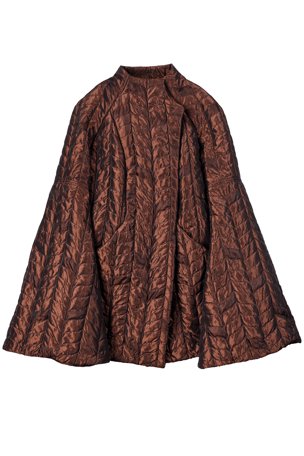 Copper Graphic Quilted Short Coat – MUCCIOLO