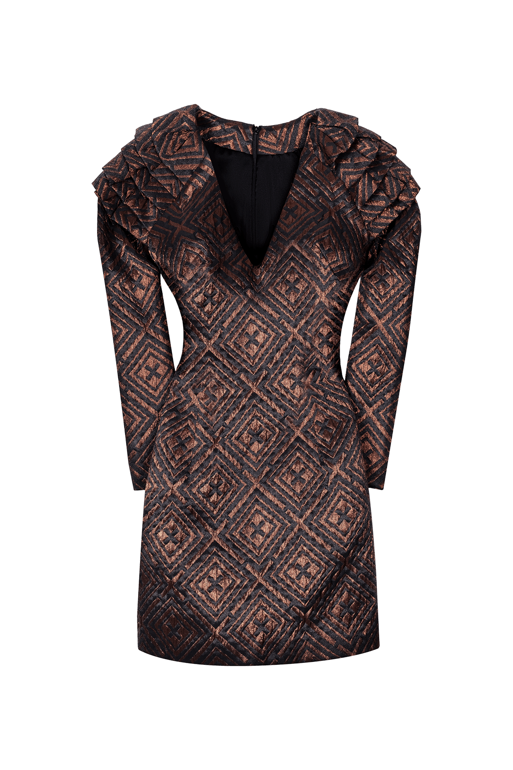 copper fall dress Khandi Flowy Date Night Dress Copper Orange main image 0